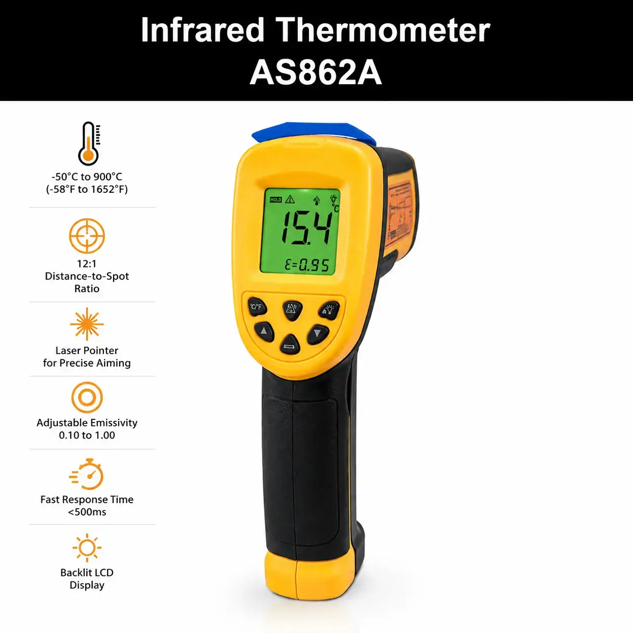 AS862A (non-contact) Infrared Thermometer