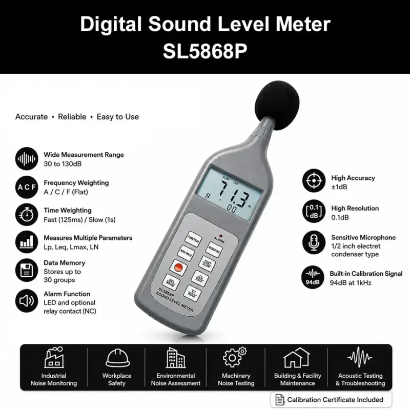 Digital Sound Level Meter SL5868P