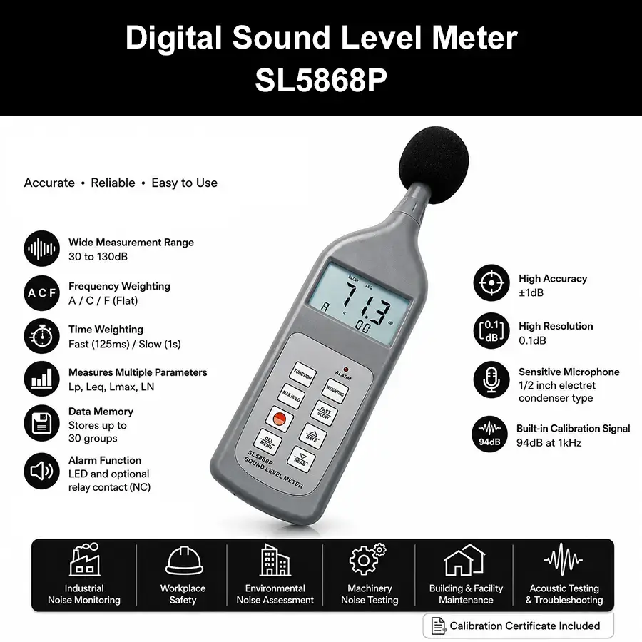 Digital Sound Level Meter SL5868P