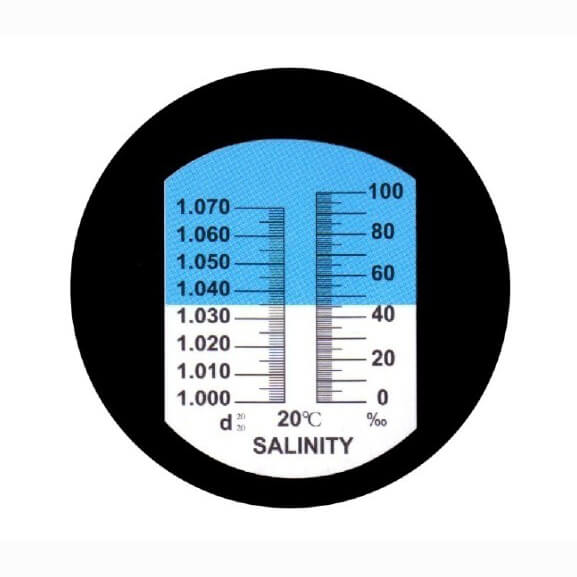 NEW RHS-10ATC 0-10% Salinity Refractometer Salt Water Aquarium