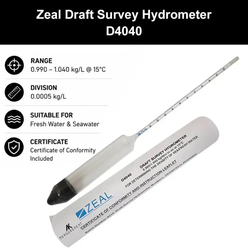Zeal Draft Survey Hydrometer - D4040