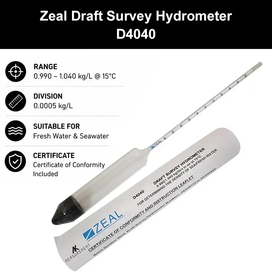 Zeal Draft Survey Hydrometer - D4040