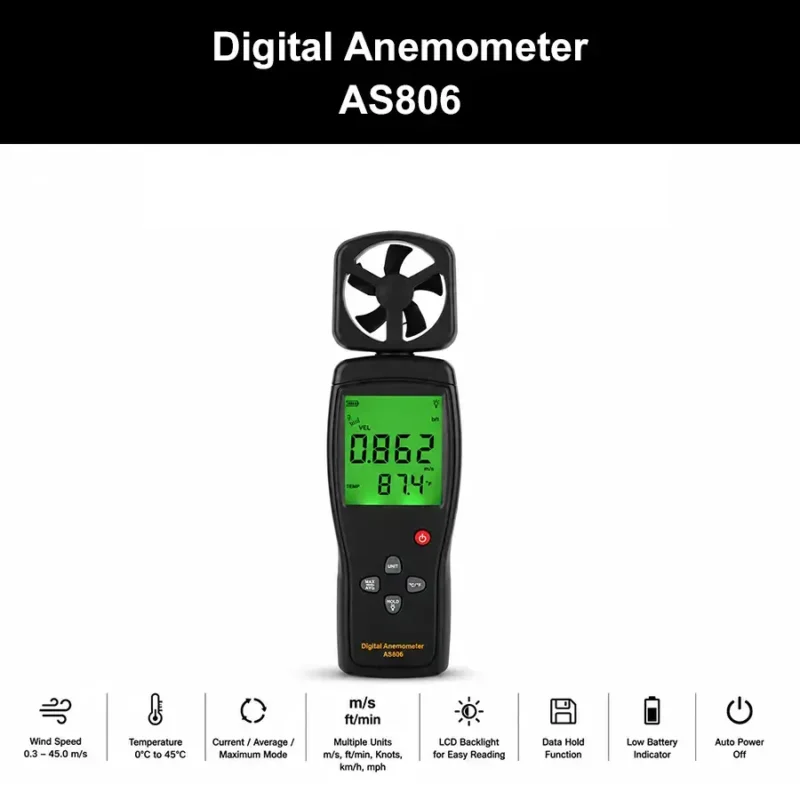 Digital Anemometer AS806
