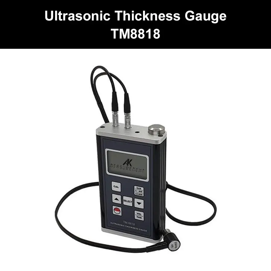 Ultrasonic Thickness Gauge with Hard Casing - TM8818