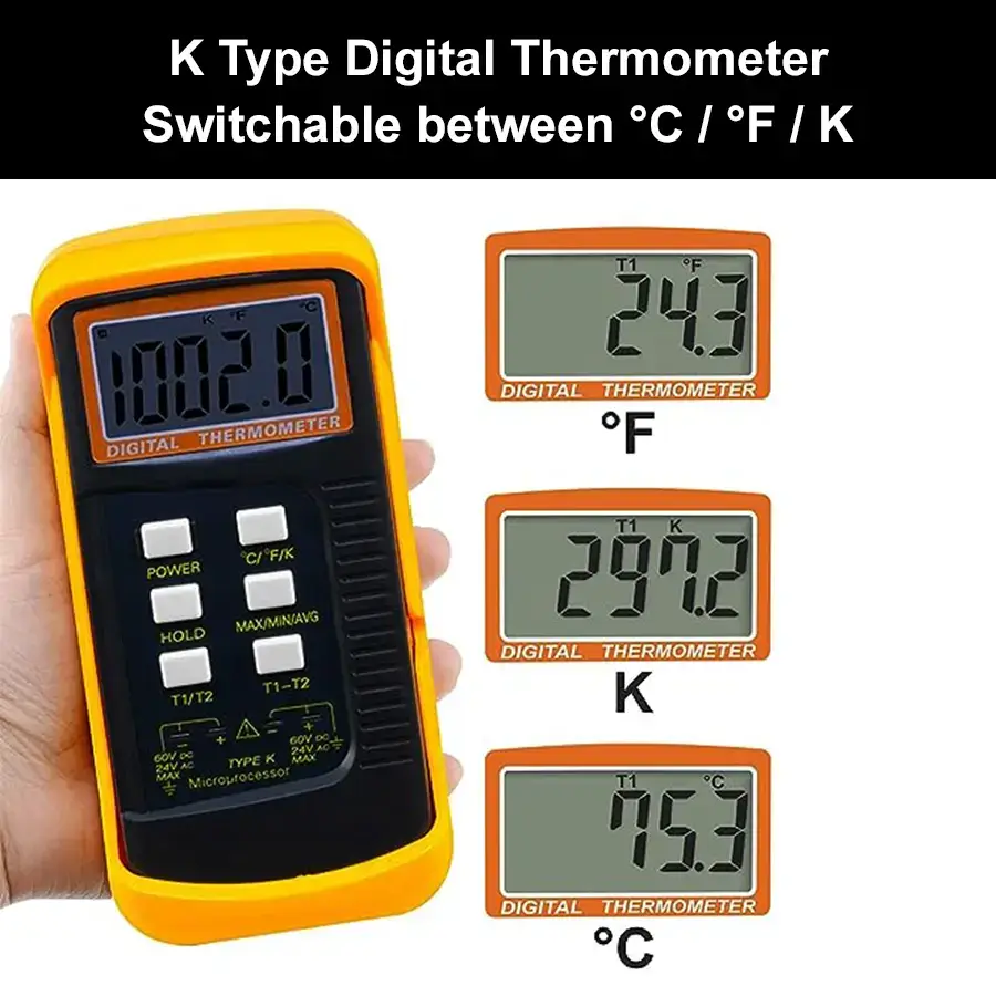 K Type Thermometer - 6802 II - Image 2