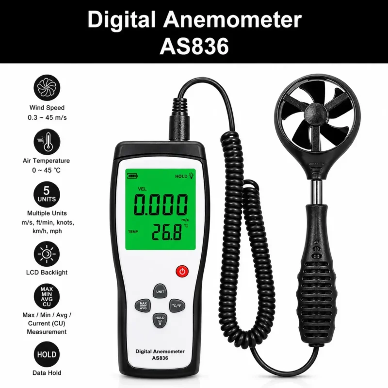 Digital Anemometer AS836