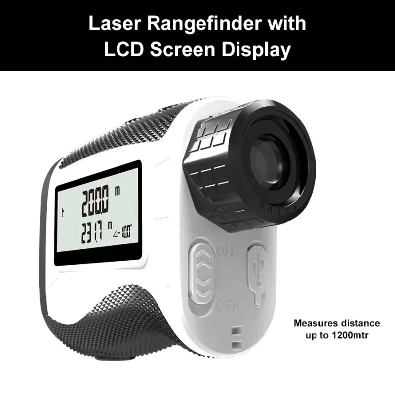 Laser Rangefinder with LCD Side Screen